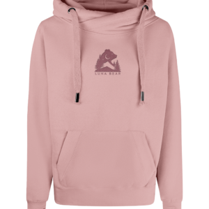 Luna Bear Summit Layer Hoodie – Dusty Pink & Dawn Blush