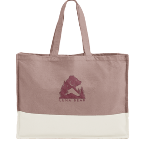 Luna Bear Everyday Adventure Bag – Rose & Natural