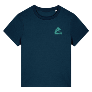 Luna Bear Trail Tee – Deep Teal & Turquoise