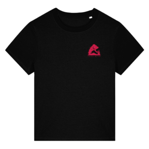 Luna Bear Trail Tee – Black & Dawn Blush